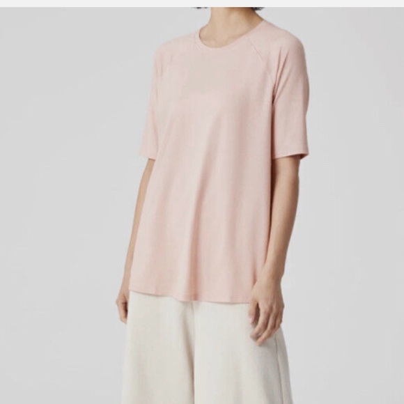 Eileen Fisher Fine Jersey Crew Top - Picture 1 of 5